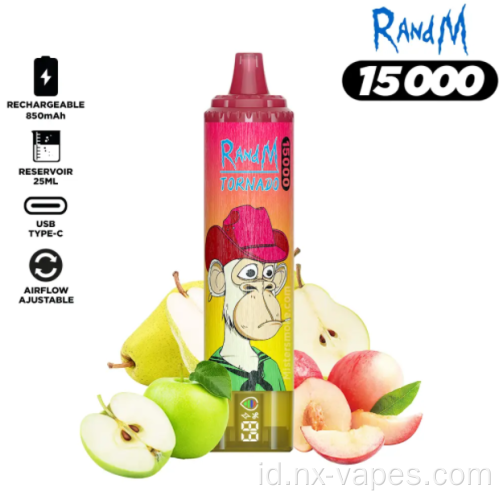 Randm tornado 15000 puff grosir vape sekali pakai